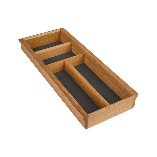 BE30E | Range-couverts en bois chêne pour meuble L 30 cm