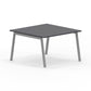 BORN | Table réunion carrée L 120 x P 120 cm piétement arche métal