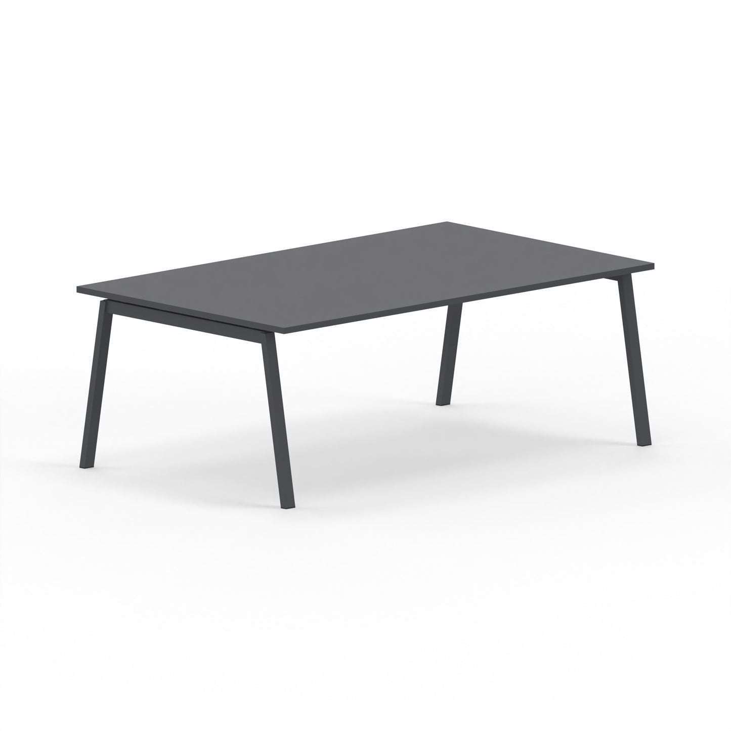 BORN | Table réunion droite L 200 x P 120 cm piétement arche métal