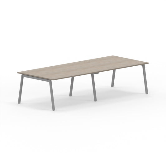 BORN | Table réunion droite L 300 x P 120 cm piétement arche métal