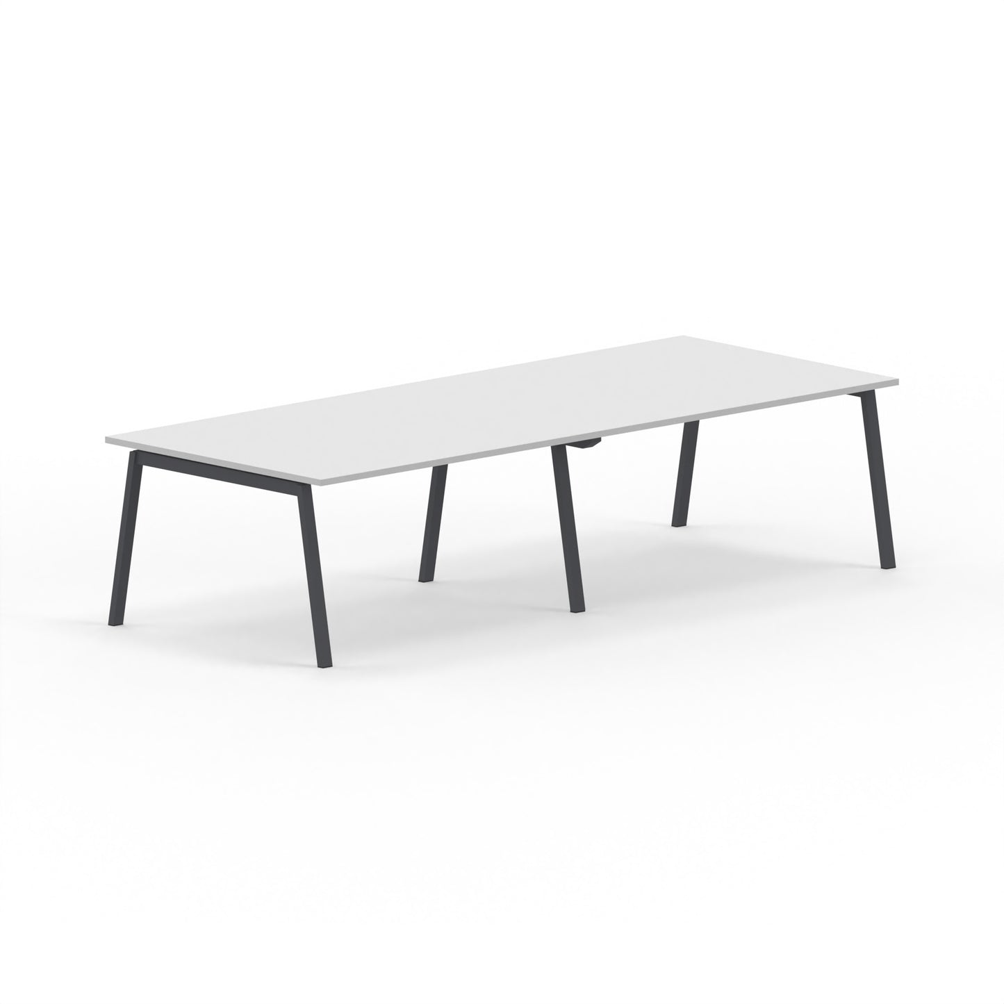 BORN | Table réunion droite L 300 x P 120 cm piétement arche métal